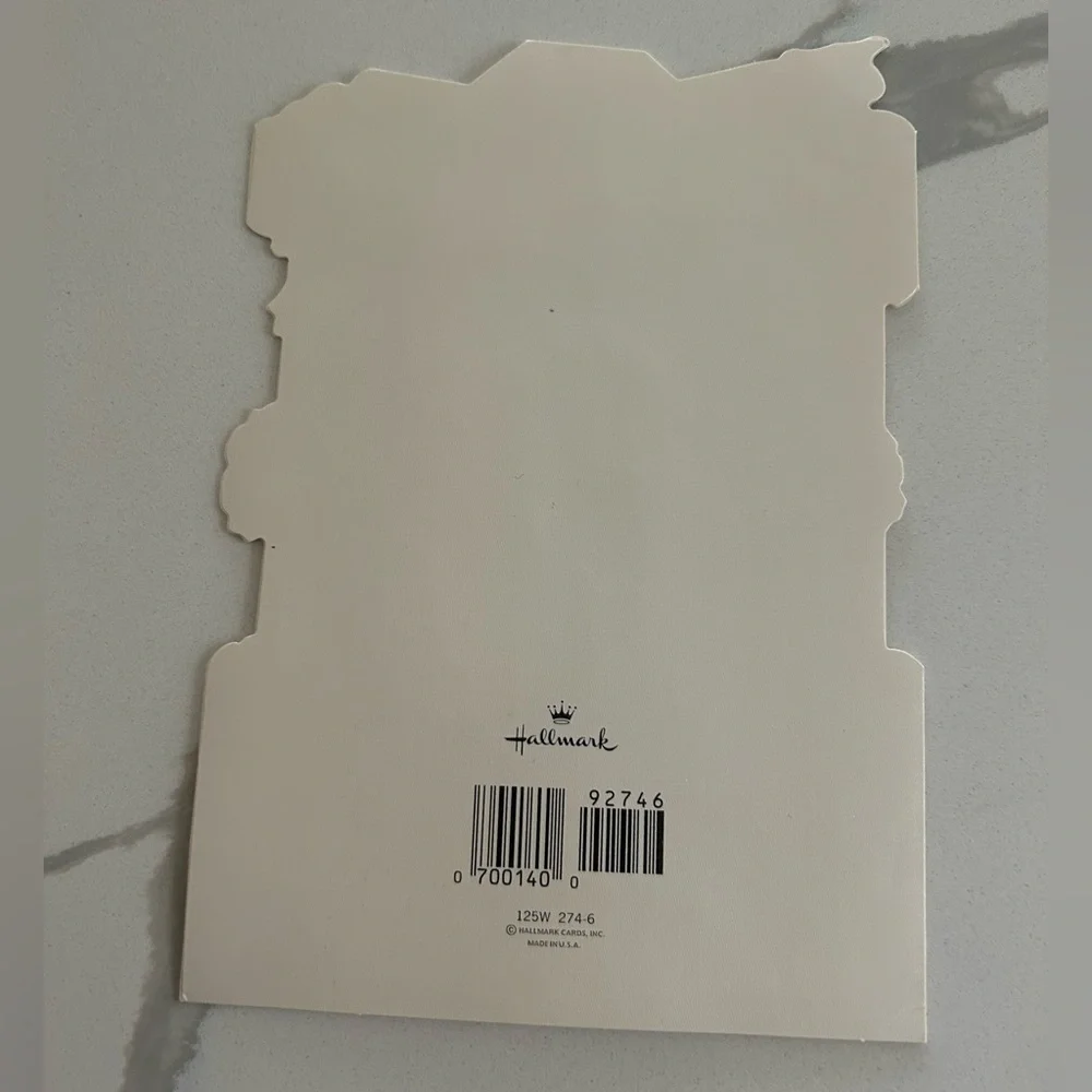 🦋 5/$25 - Vintage Hallmark Embossed Wedding Day Card
